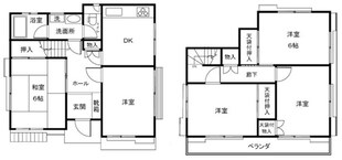 けやき台貸家の物件間取画像